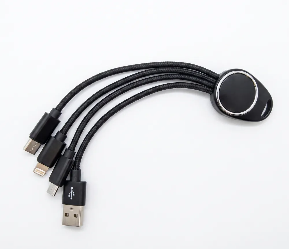 Cable Short Round Plastic Huck Black